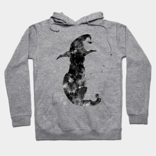 Witch Cat Watercolor Painting 3 Hoodie